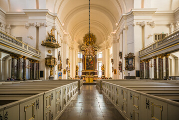 Sweden, Kalmar, Kalmar Domkyrka cathedral, interior (Editorial Use Only) © Danita Delimont