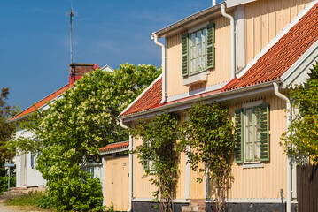 Fototapeta na wymiar Sweden, Oland Island, Borgholm, street detail
