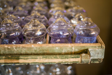 Sweden, Glasriket, Kingdom of Glass historical glass making region, Boda, Boda Glasbruk former glass factory, glass production