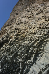 Structure of rocks at Cape Fiolent in Crimea