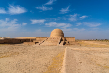 Uzbekistan, Fayaz Tepe, ruins of the buddhist temple and monastery.