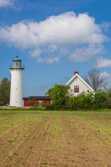 Fototapeta na wymiar Southern Sweden, Smygehamn, southernmost tip of Sweden, Smygehamn lighthouse