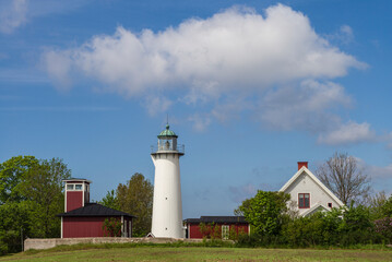 Fototapeta na wymiar Southern Sweden, Smygehamn, southernmost tip of Sweden, Smygehamn lighthouse