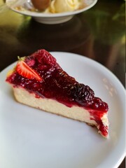 sobremesa, frutas vermelha, delícia, 