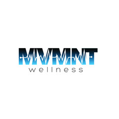 Illustration Vector Graphic of Logotype Wellness with M, V, N and T letter design