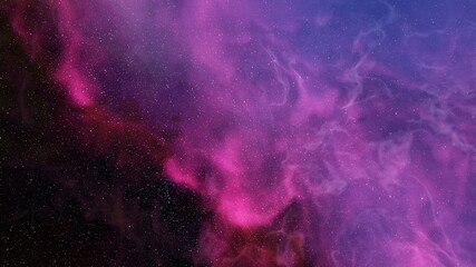 Deep space nebula 3d illustration