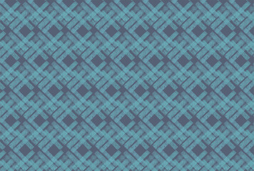 北欧風のブルーのチェックラインの濃いグレー背景の壁紙
