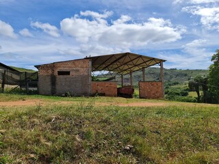 Obraz premium galpão na fazenda, agronegócio, rural