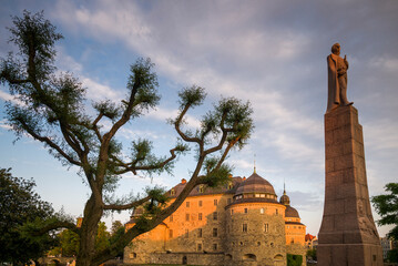 Sweden, Narke, Orebro, Orebro Castle, sunset