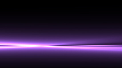 bright glare of light on a black background