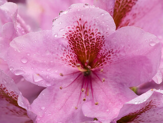 Fototapeta na wymiar Rhododendron flower, pink summer time