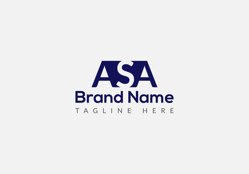 Abstract ASA letter modern initial lettermarks logo design	