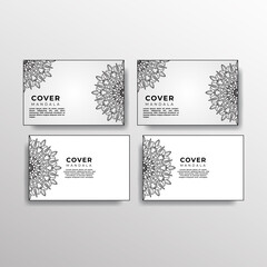 cover template with mandala flower