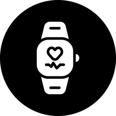 smartwatch glyph icon