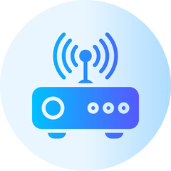 wifi router gradient icon