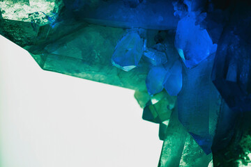 Quartz crystals, close up patterns