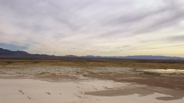 Willcox Playa waterless surface parched earth climate change, aerial