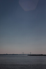 Fototapeta na wymiar Bridge and blue sky