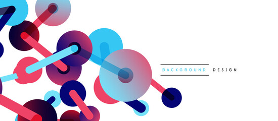 Network concept abstract background. Dots connection. Big data idea. Business template for wallpaper, banner, background or landing