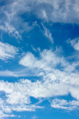 Obraz premium Clouds in the blue sky, Haines, Alaska, USA
