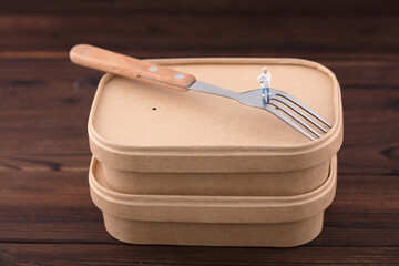 Cook on miniature creative fast food box