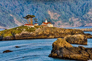 USA, California, Crescent City, Battery Light House © Danita Delimont