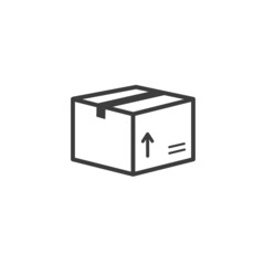 Box icon.  design sign.  flat vector graphics on a white background.