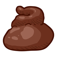 Cartoon Shit. Vector Poop Illustration