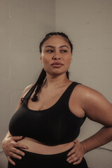 Fototapeta na wymiar Black Pregnant Women Exercising 