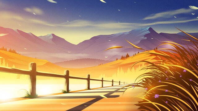 Beautiful anime scenery Windows Theme  ThemeBeta