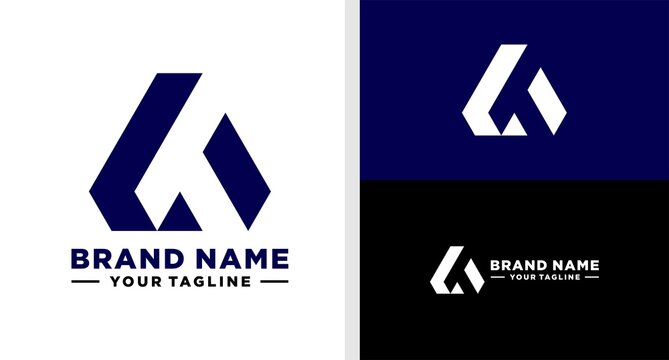 LT LOGO MONOGRAM TRIANGLE EDITABLE