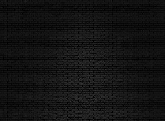 3d rendering black decorative brick wall