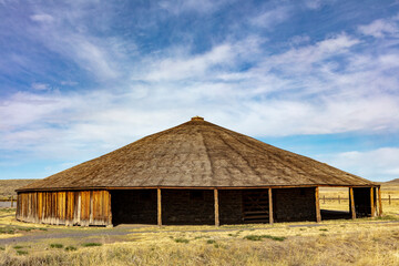Fototapeta na wymiar Peter French Round Barn near Diamond, Oregon, USA