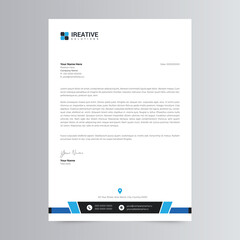 Clean and Corporate Letterhead Template