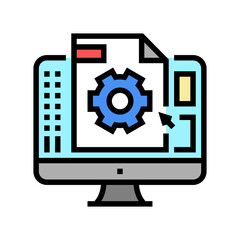 3d prototyping color icon vector. 3d prototyping sign. isolated symbol illustration