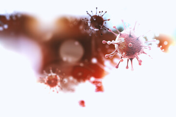 Epidemic coronavirus gene and background image
