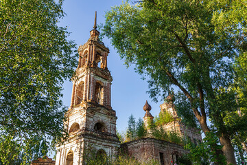 an old abandoned orthodox church