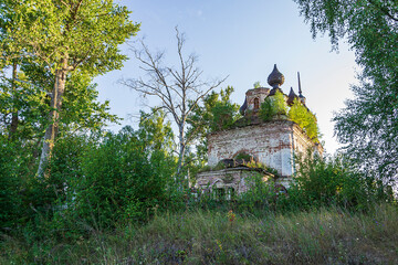an old abandoned orthodox church