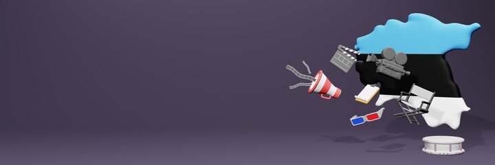 3d rendering of cinema in Estonia for social media and website covers