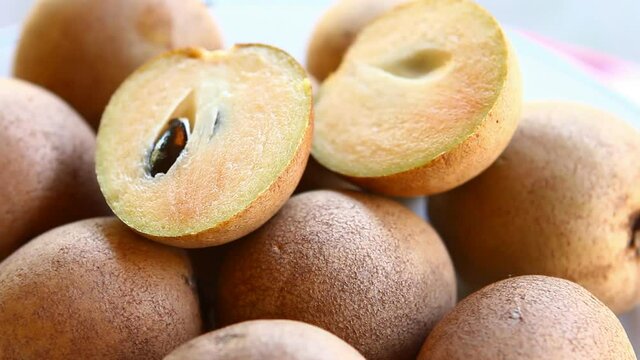 Close up  Sapodilla, out door  Chiangmai Thailand