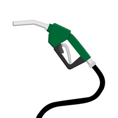 Gasoline pistol pump fuel nozzle