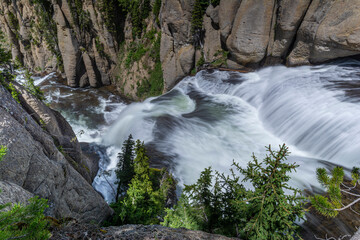 Terraced Falls on Falls River, Yellowstone National Park, Wyoming