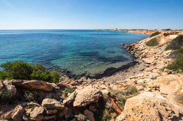 The coast of Mediterranean sea