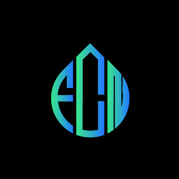 FCN letter logo design on black background. 
FCN circle letter logo design with ellipse shape.
FCN creative initials letter logo concept.FCN logo vector. 