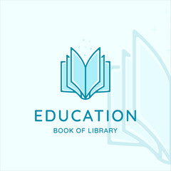 modern book logo vector illustration template icon graphic design. books symbol or sign for library or company concept