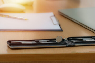 doctor's office at hospital, medical clinic ,medical record,healthcare and medicine concept