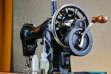 old sewing machine threads textile and other