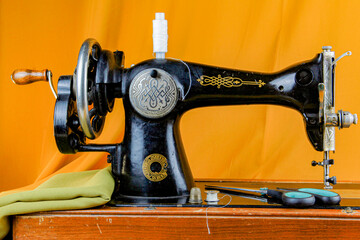 old sewing machine threads textile and other