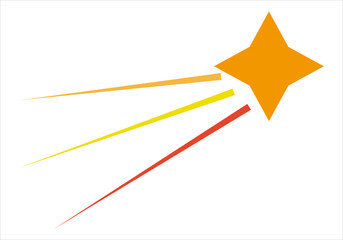 Icono de cometa con líneas de velocidad.  © Gabrieuskal