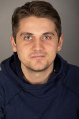 Obraz premium Handsome man studio portrait